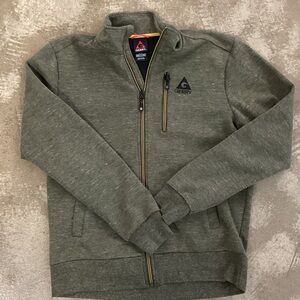 Gerry  Men's Olive Zip-Up Sweater